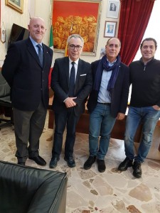 Da sin. Luigi Biondo, Nicolò Catania, Enrico Caruso e Angelo Bulgarello