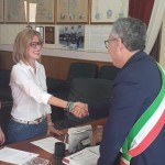 Noemi Maggio e il sindaco Nicolò Catania